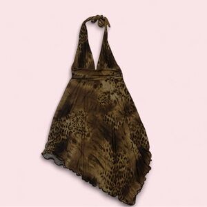 ✨ Urban Outfitters Halter Leopard Print Dress – NWT (Size M) ✨